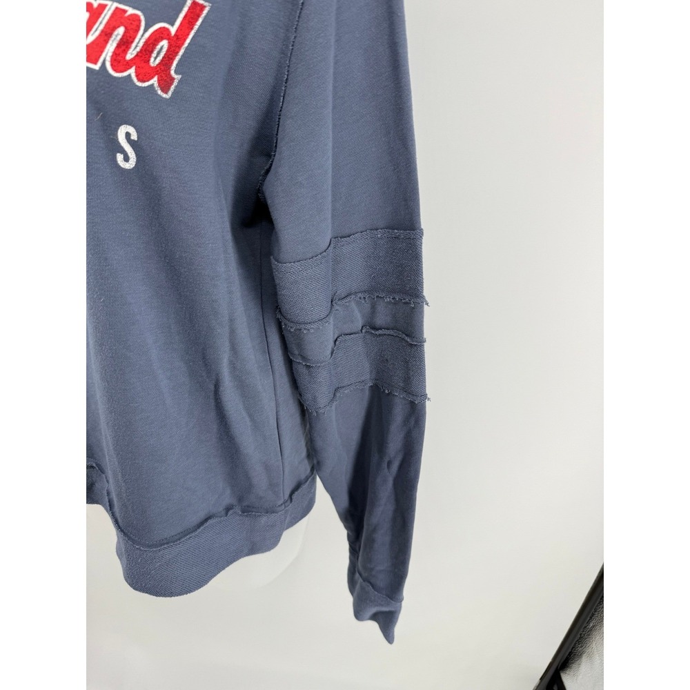 NFL New England Patriots Women Blue Pullover Hoodie Sweashirt Small NEW - Picture 3 of 10